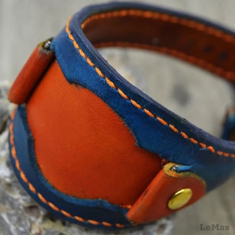 Handmade Full Band,Blue,Orange