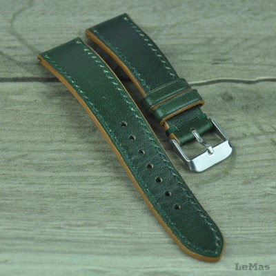 Vegetal Orman Yeşili Deri Saat Kayışı