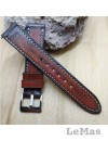 Vintage Brown Veg Tanned, Leather Watch Strap, 
