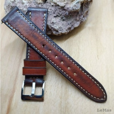 Vintage Brown Veg Tanned, Leather Watch Strap, 