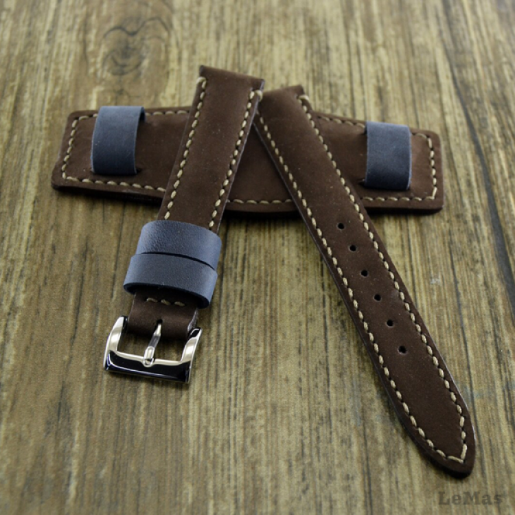 El Yapımı Crazy Mavi-Kahverengi