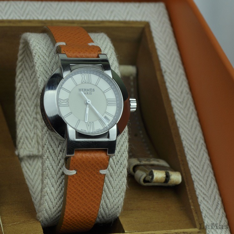 Turuncu Deri Saat Kayışı