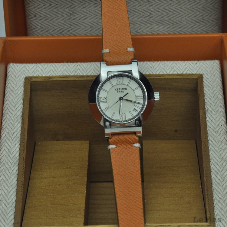 Turuncu Deri Saat Kayışı