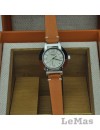 Orange Leather Watch Strap