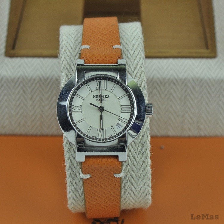 Turuncu Deri Saat Kayışı