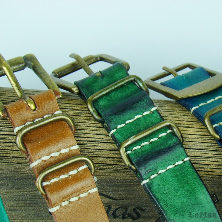 Military Saat Kayışı, Deri