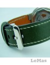 Vegetal  Yeşil Deri Saat Kayışı
