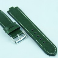 Veg Tanned Green Leather Watch Strap