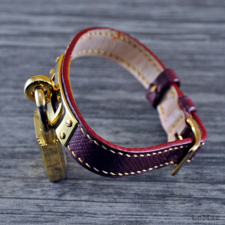 Croco Light Brown Leather Watch Strap