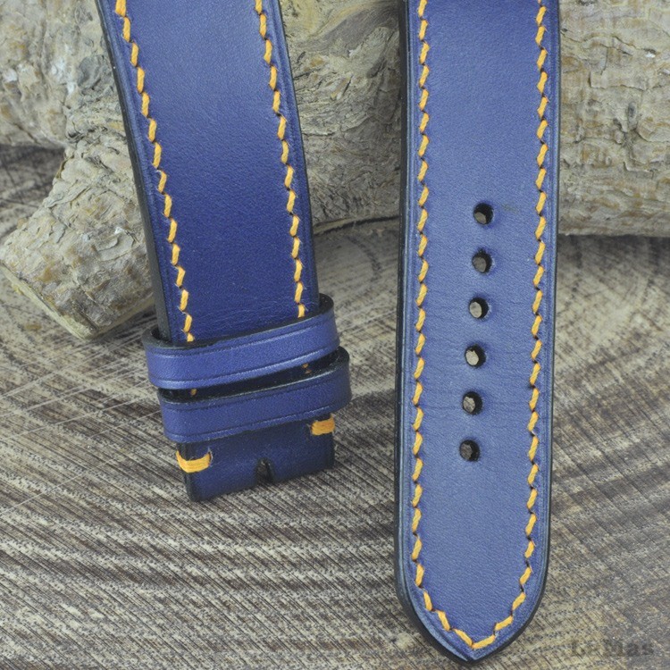 Vegetal  Lacivert Deri Saat Kayışı