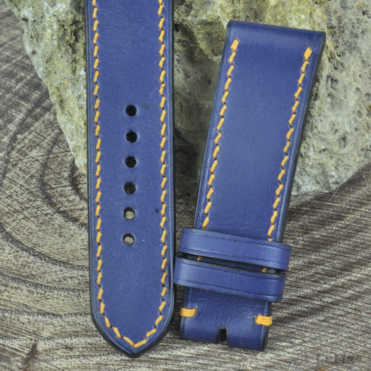 Vegetal  Lacivert Deri Saat Kayışı