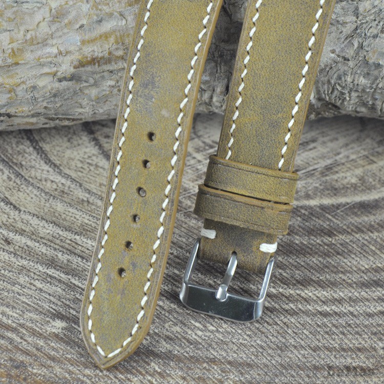 Kahve Deri Saat Kayışı