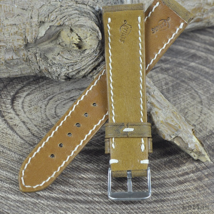 Kahve Deri Saat Kayışı