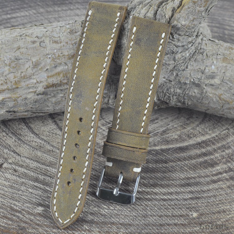 Kahve Deri Saat Kayışı