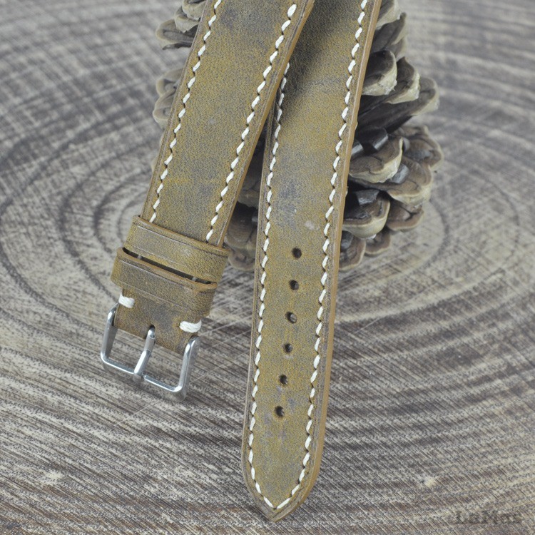 Kahve Deri Saat Kayışı