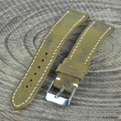 Kahve Deri Saat Kayışı