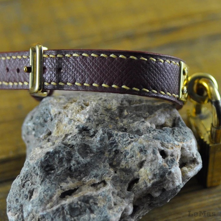 Bordo Deri Saat Kayışı,  Hermes Kelly Saatler İçin